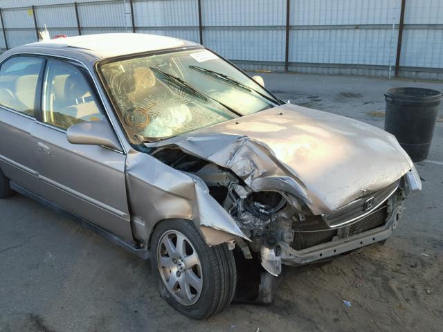 1HGEJ8640YL055345 - 2000 HONDA CIVIC EX GRAY photo 9