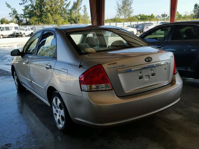 KNAFE122475449269 - 2007 KIA SPECTRA EX TAN photo 3