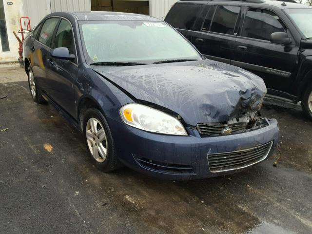 2G1WB57K291165132 - 2009 CHEVROLET IMPALA LS BLUE photo 1