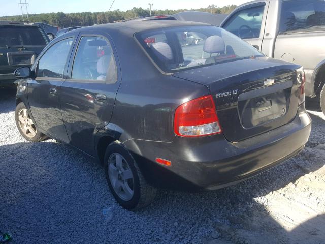 KL1TG56656B574289 - 2006 CHEVROLET AVEO LT BLACK photo 3