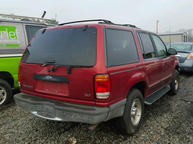 1FMZU32E6WUA16464 - 1998 FORD EXPLORER RED photo 4