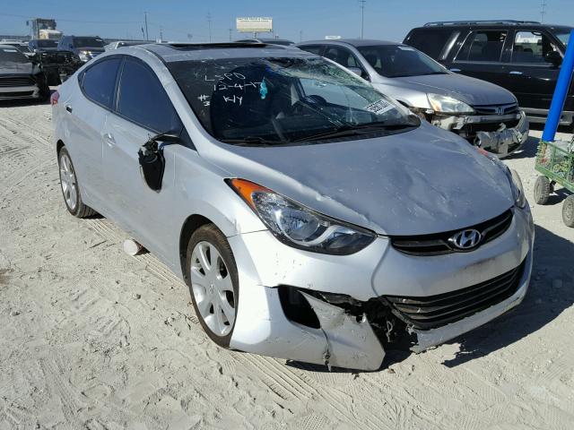 KMHDH4AEXCU313609 - 2012 HYUNDAI ELANTRA GL SILVER photo 1