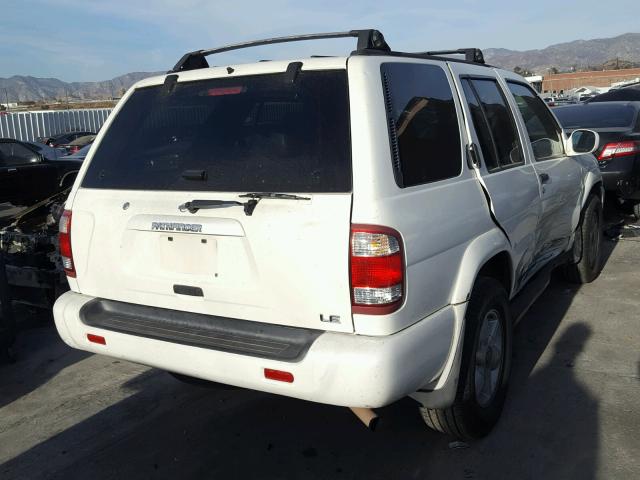 JN8AR07S3YW395760 - 2000 NISSAN PATHFINDER WHITE photo 4