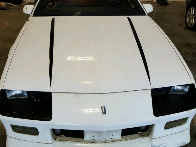 1G1FP23T7ML177259 - 1991 CHEVROLET CAMARO RS WHITE photo 7