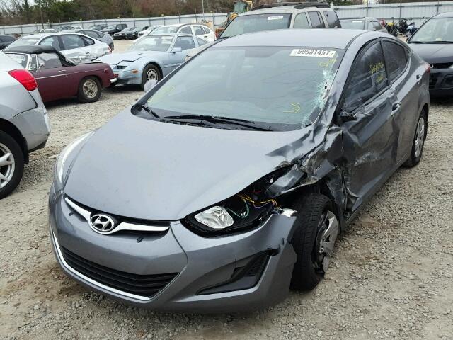 KMHDH4AE8GU650379 - 2016 HYUNDAI ELANTRA SE GRAY photo 2