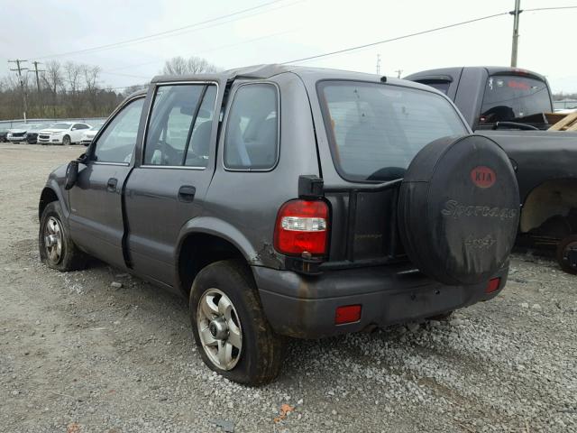 KNDJA723115071438 - 2001 KIA SPORTAGE GRAY photo 3