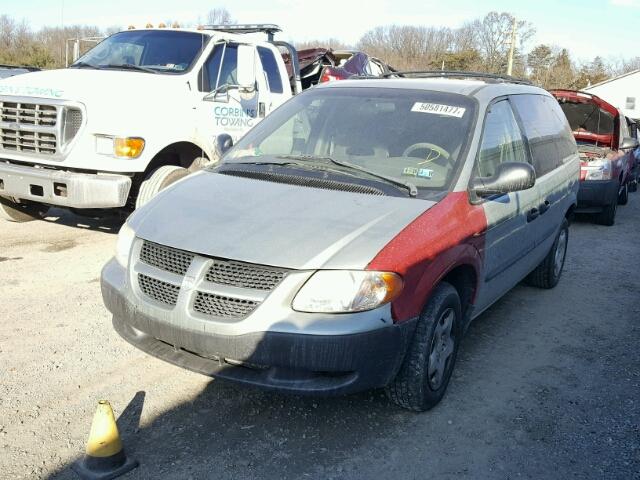 1D4GP25343B142940 - 2003 DODGE CARAVAN SE GRAY photo 2