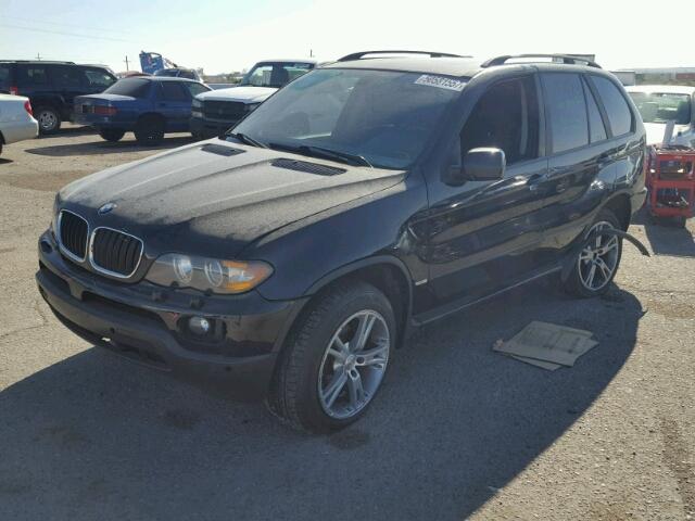 5UXFA13544LU45798 - 2004 BMW X5 3.0I BLACK photo 2