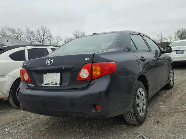 2T1BU4EE4AC415838 - 2010 TOYOTA COROLLA BA BLACK photo 4