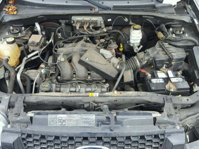 1FMYU03137KA77483 - 2007 FORD ESCAPE XLT BLACK photo 7