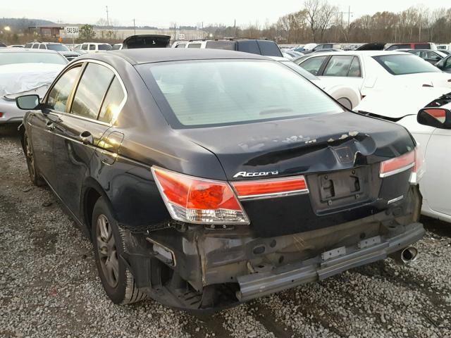 1HGCP2F68CA024434 - 2012 HONDA ACCORD SE BLACK photo 3