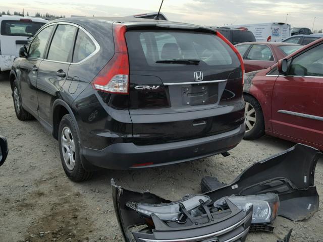 2HKRM3H3XEH512774 - 2014 HONDA CR-V LX BLACK photo 3