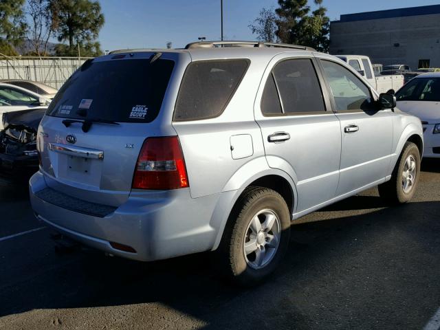 KNDJC735585767210 - 2008 KIA SORENTO EX SILVER photo 4