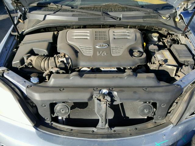 KNDJC735585767210 - 2008 KIA SORENTO EX SILVER photo 7