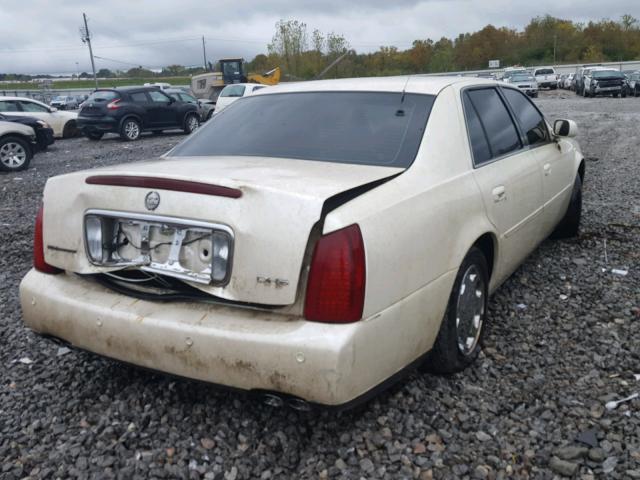 1G6KE57Y41U184469 - 2001 CADILLAC DEVILLE DH WHITE photo 4