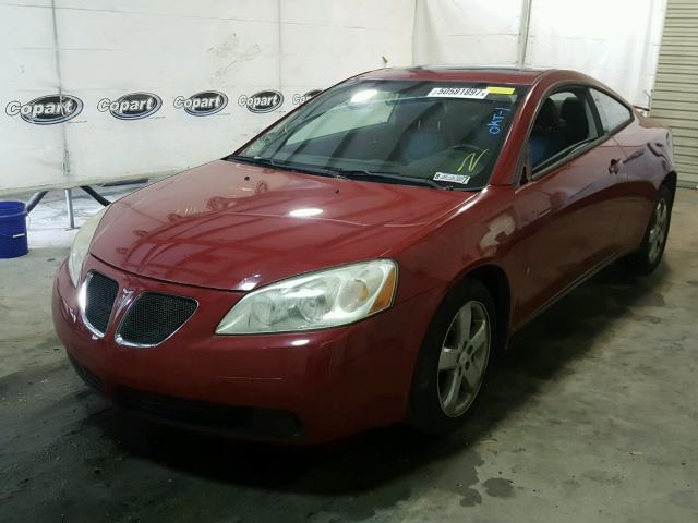 1G2ZH18N874191308 - 2007 PONTIAC G6 GT RED photo 2