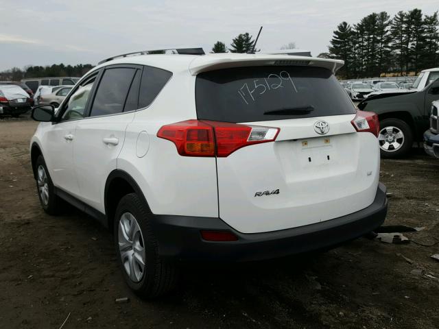 JTMZFREVXFJ025747 - 2015 TOYOTA RAV4 LE WHITE photo 3