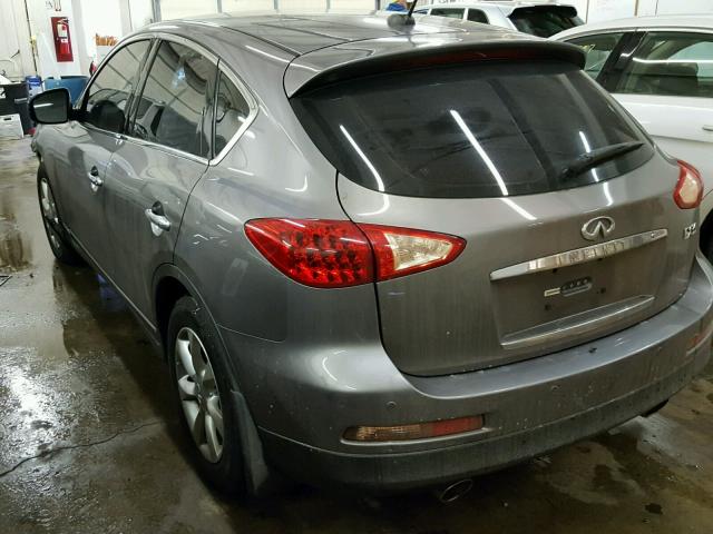 JNKAJ09F48M354261 - 2008 INFINITI EX35 BASE GRAY photo 3