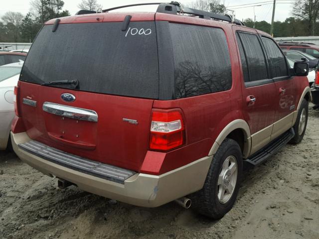 1FMFU17518LA61000 - 2008 FORD EXPEDITION RED photo 4
