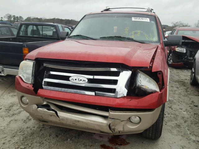 1FMFU17518LA61000 - 2008 FORD EXPEDITION RED photo 9