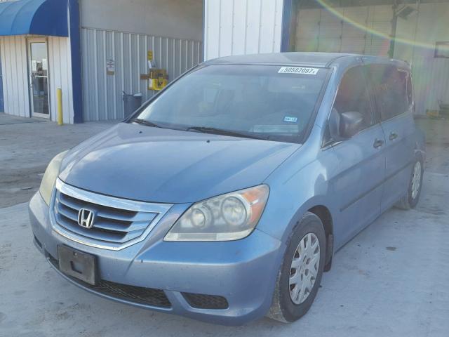 5FNRL38279B043304 - 2009 HONDA ODYSSEY LX BLUE photo 2