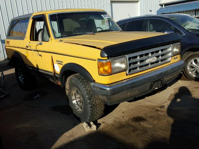 1FMEU15H0LLA71907 - 1990 FORD BRONCO U10 YELLOW photo 1