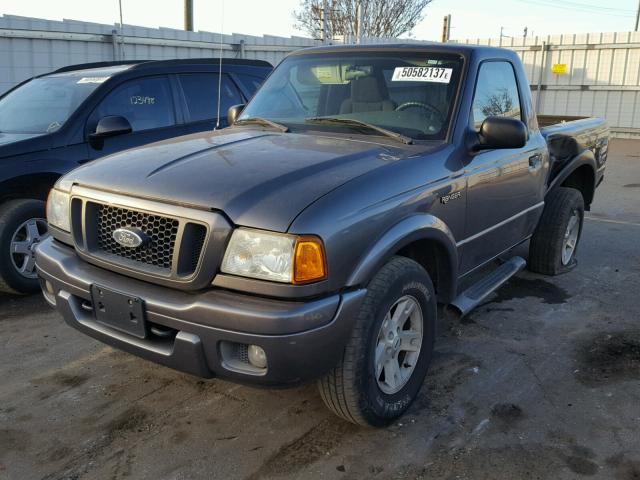 1FTZR11UX4TA10267 - 2004 FORD RANGER GRAY photo 2