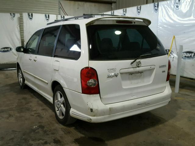 JM3LW28J920333506 - 2002 MAZDA MPV WAGON WHITE photo 3