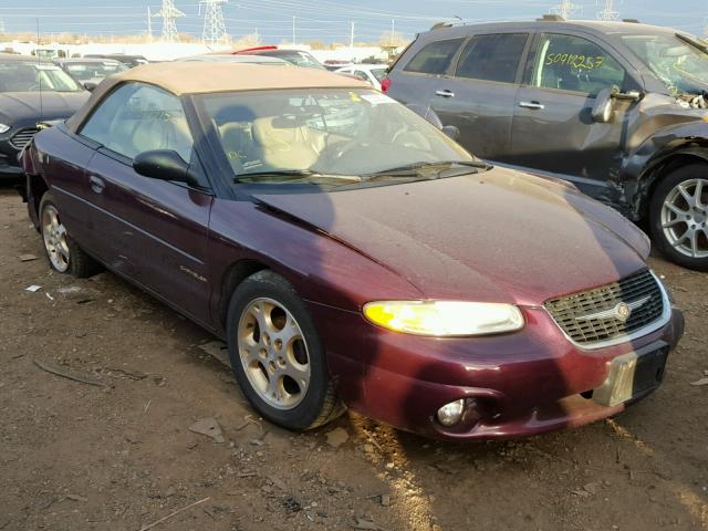 3C3EL55HXXT610787 - 1999 CHRYSLER SEBRING JX PURPLE photo 1