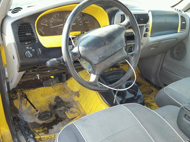 1FTCR15X5SPA72174 - 1995 FORD RANGER SUP YELLOW photo 9