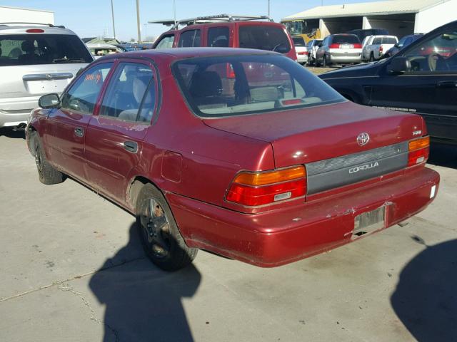 1NXAE04B5RZ196603 - 1994 TOYOTA COROLLA RED photo 3