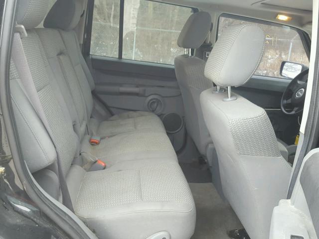 1J8HG48K56C291574 - 2006 JEEP COMMANDER შავი ფოტო 6