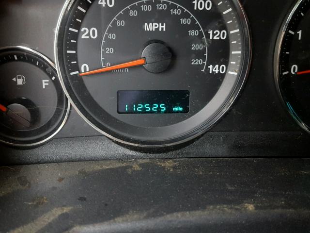 1J8HG48K56C291574 - 2006 JEEP COMMANDER შავი ფოტო 8