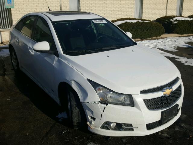 1G1PC5SB1E7298647 - 2014 CHEVROLET CRUZE LT WHITE photo 1