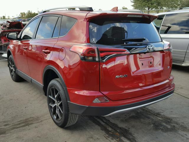 JTMNFREV7HJ134815 - 2017 TOYOTA RAV4 SE RED photo 3