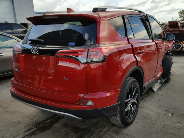 JTMNFREV7HJ134815 - 2017 TOYOTA RAV4 SE RED photo 4