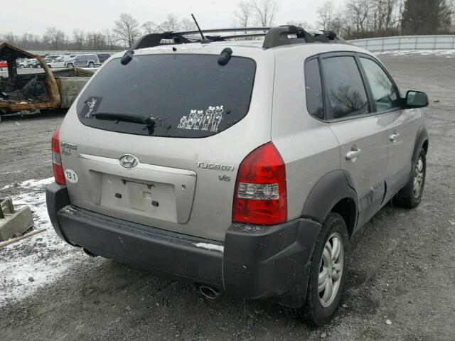 KM8JN12D86U431730 - 2006 HYUNDAI TUCSON GLS GRAY photo 4