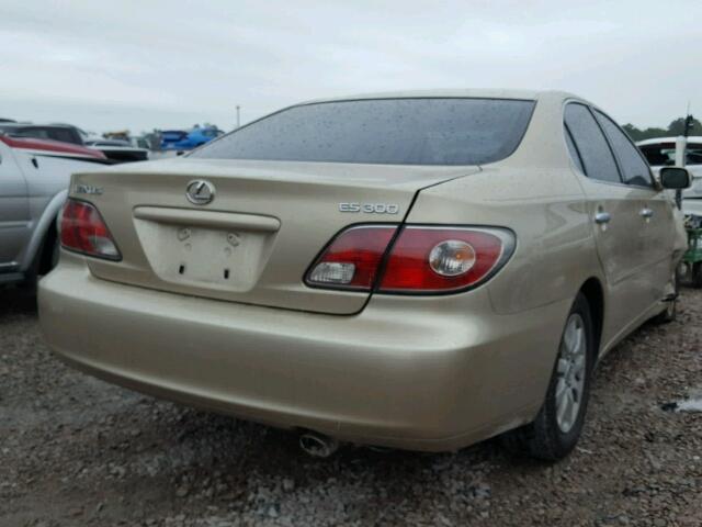 JTHBF30G430115967 - 2003 LEXUS ES 300 GOLD photo 4