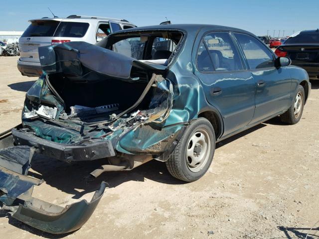 1Y1SK5260TZ031018 - 1996 GEO PRIZM BASE მწვანე ფოტო 4