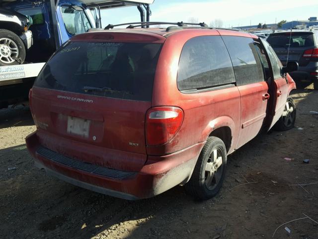 2D4GP44L25R117844 - 2005 DODGE GRAND CARA RED photo 4