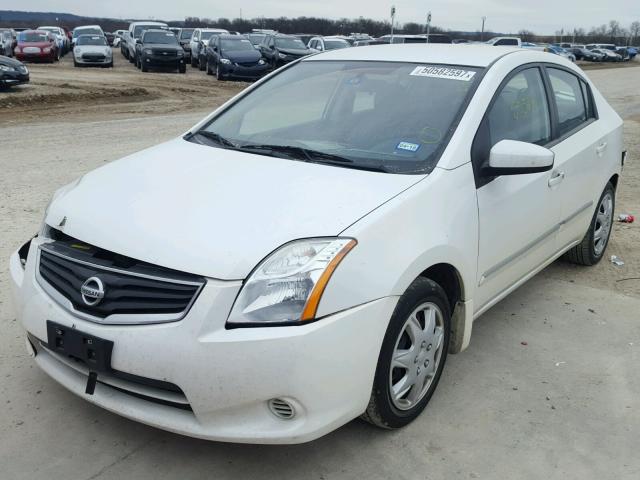 3N1AB6AP6CL773546 - 2012 NISSAN SENTRA 2.0 WHITE photo 2