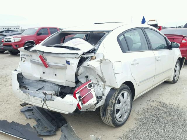 3N1AB6AP6CL773546 - 2012 NISSAN SENTRA 2.0 WHITE photo 4