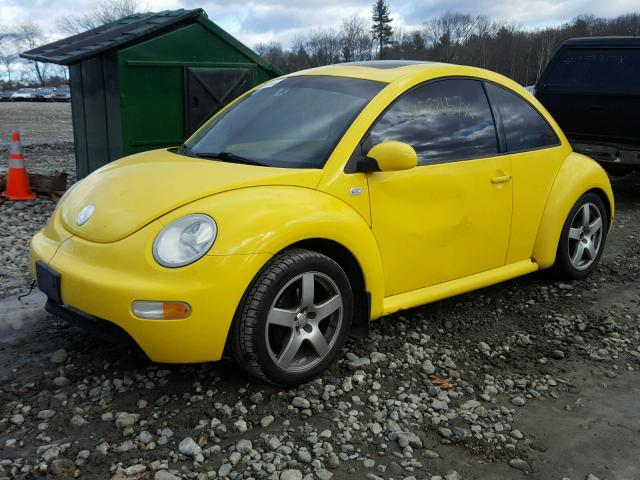 3VWCD21C02M448211 - 2002 VOLKSWAGEN NEW BEETLE 黄色 照片 2
