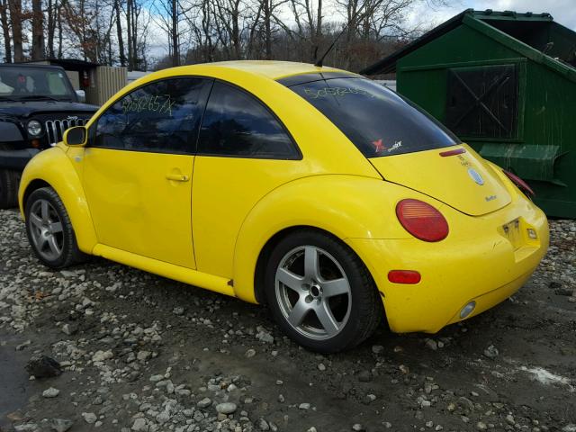 3VWCD21C02M448211 - 2002 VOLKSWAGEN NEW BEETLE YELLOW photo 3