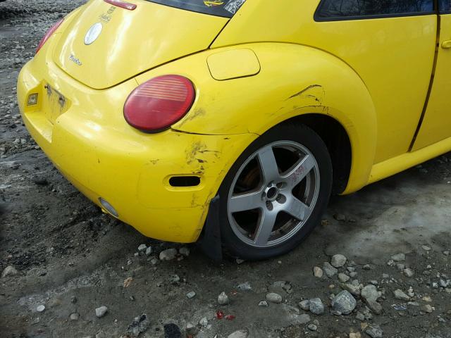 3VWCD21C02M448211 - 2002 VOLKSWAGEN NEW BEETLE 黄色 照片 9
