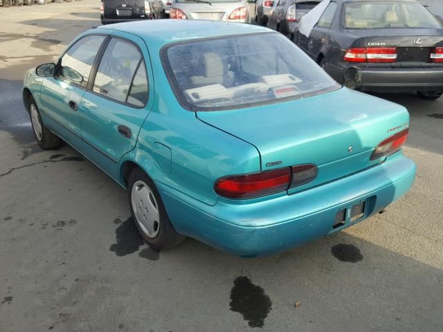 1Y1SK5362PZ009560 - 1993 GEO PRIZM BASE GREEN photo 3