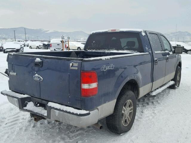 1FTPW14V96KC57213 - 2006 FORD F150 SUPER BLUE photo 4