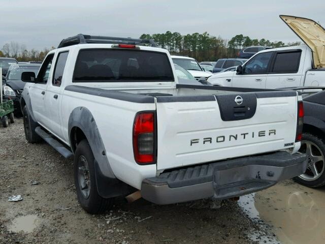 1N6ED29X72C379907 - 2002 NISSAN FRONTIER C WHITE photo 3