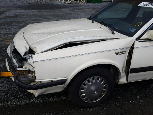 2G3AL54N8L2348789 - 1990 OLDSMOBILE CUTLASS CI WHITE photo 9