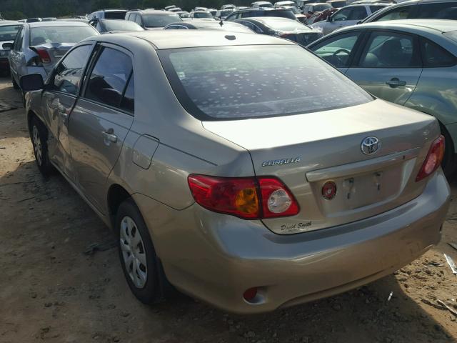 2T1BU40E69C004136 - 2009 TOYOTA COROLLA BA GOLD photo 3